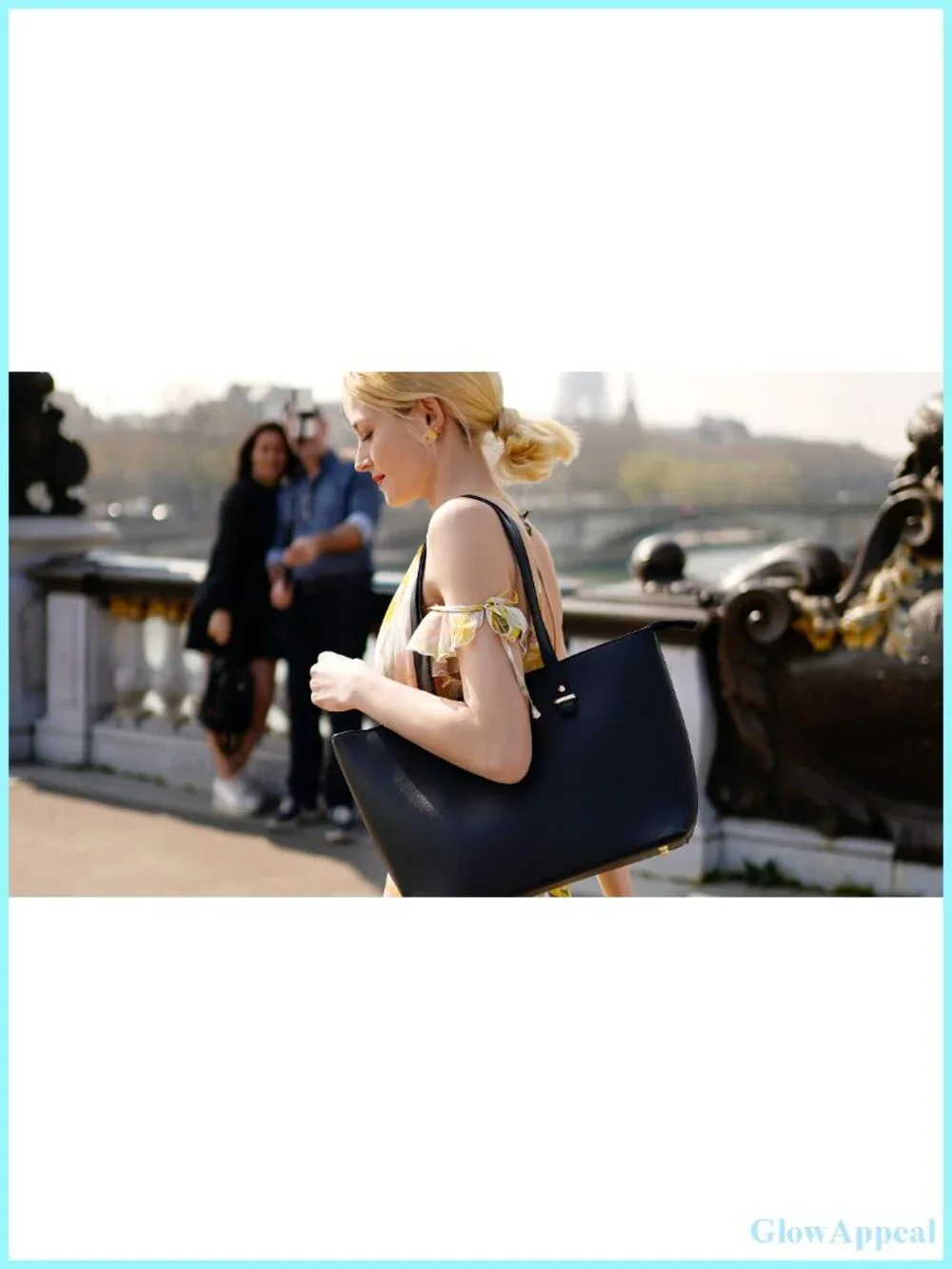 YTL Women Satchel Tote Bag Set - 4pcs Handbag Messenger Wallet Card Holder,